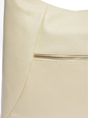 Borsa a tracolla Liliane, in vera pelle beige