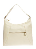 Borsa a tracolla Liliane, in vera pelle beige