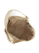 Borsa a tracolla Liliane, in vera pelle beige
