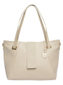 Borse Borsa a tracolla Selma beige in vera pelle