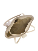 Borse Borsa a tracolla Selma beige in vera pelle