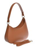 Borsa a mano Doina in pelle naturale cognac