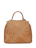 Borse Borsa a mano Miroslava in pelle naturale color cognac