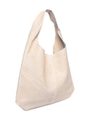 Borsa shopper Rosamund beige in vera pelle
