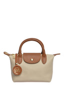 Borsa a tracolla Florentina beige in vera pelle