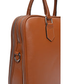 Luisa Vannini Borsa porta PC SIMONA pelle naturale-Cognac