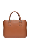 Luisa Vannini Borsa porta PC SIMONA pelle naturale-Cognac