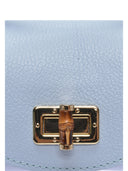 Anna Luchini Borsa a tracolla HORTENSIA in vera pelle - Azzurro