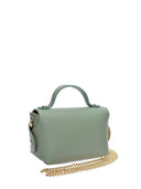 Anna Luchini Borsa a tracolla HORTENSIA in vera pelle - Verde menta