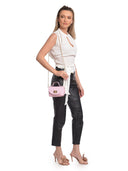 Anna Luchini Borsa messenger HORTENSIA in vera pelle - Rosa