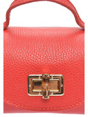Anna Luchini Borsa messenger HORTENSIA in vera pelle - Rosso