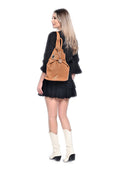 Anna Luchini Rucsac JESSICA piele naturala coniac