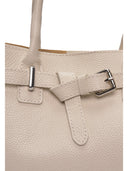 Anna Luchini Borsa Tote ELIANA in vera pelle-Beige