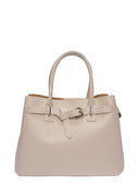 Anna Luchini Borsa Tote ELIANA in vera pelle-Beige