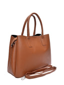 Anna Luchini Borsa a mano ELIANA in vera pelle color cognac