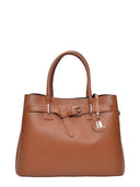 Anna Luchini Borsa a mano ELIANA in vera pelle color cognac