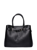 Anna Luchini Borsa Tote ELIANA in pelle naturale-Nero