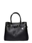 Anna Luchini Borsa Tote ELIANA in pelle naturale-Nero