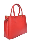 Anna Luchini Borsa Tote ELIANA in pelle naturale-Rosso