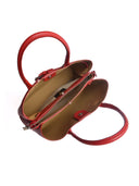 Anna Luchini Borsa Tote ELIANA in pelle naturale-Rosso
