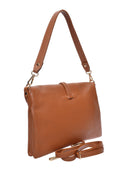 Anna Luchini Borsa a tracolla ELMA in vera pelle-cognac