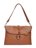 Anna Luchini Borsa a tracolla GIORGIA pelle naturale-cognac