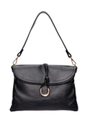 Anna Luchini Borsa a tracolla ELMA in vera pelle-Nero
