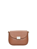 Anna Luchini Borsa a tracolla CARA in vera pelle color cognac