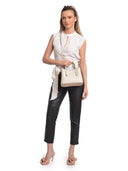 Anna Luchini Borsa a mano Noemi pelle naturale Beige