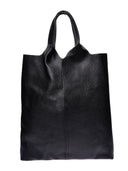 Anna Luchini Geanta Hobo ANASTASIA piele naturala-Negru
