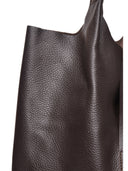 Anna Luchini Borsa a spalla ANASTASIA pelle naturale - Marrone scuro