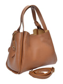 Anna Luchini borsa a mano ASTRID in vera pelle - Cognac