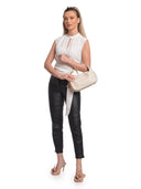Anna Luchini Borsa Hobo TAISIA pelle naturale-Beige