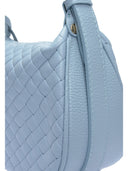 Anna Luchini Borsa Hobo TAISIA pelle naturale-Blu chiaro