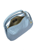 Anna Luchini Borsa Hobo TAISIA pelle naturale-Blu chiaro