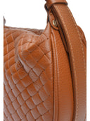 Anna Luchini Borsa Hobo TAISIA vera pelle-Cognac
