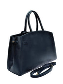 Anna Luchini borsa a mano DACIANA pelle naturale-Blu scuro