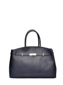 Anna Luchini borsa a mano DACIANA pelle naturale-Blu scuro