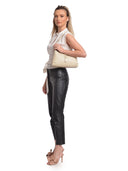 Anna Luchini Borsa a tracolla AMIRA in vera pelle-Beige