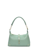 Anna Luchini Borsa a tracolla AMIRA in vera pelle-Verde menta