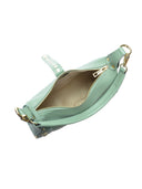 Anna Luchini Borsa a tracolla AMIRA in vera pelle-Verde menta