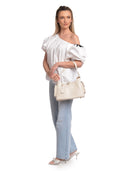 Anna Luchini Borsa a tracolla SELINA in vera pelle-Beige