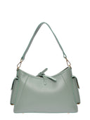 Anna Luchini Borsa a tracolla SELINA in vera pelle-Verde menta
