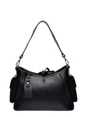 Anna Luchini Borsa a tracolla SELINA in vera pelle-Nero