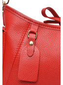 Anna Luchini Borsa a tracolla SELINA in vera pelle-Rosso