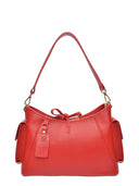 Anna Luchini Borsa a tracolla SELINA in vera pelle-Rosso