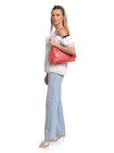 Anna Luchini Borsa a tracolla SELINA in vera pelle-Rosso