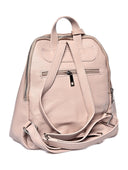 Anna Luchini Rucsac ANTONIA piele naturala Roz pudra