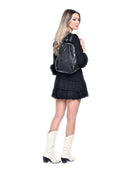 Anna Luchini Rucsac ANTONIA piele naturala Negru