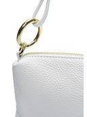 Anna Luchini Borsa a tracolla CORAL in vera pelle-Bianco